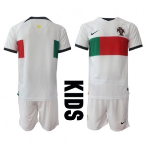 Portugal Replica Away Stadium Kit for Kids World Cup 2022 Short Sleeve (+ pants)